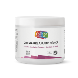 CREMA RELAJANTE PEDICA CON ALCANFOR EUCALIPTOL ROMERO Y SALICILATO DE METILO 500 GRS COLLAGE