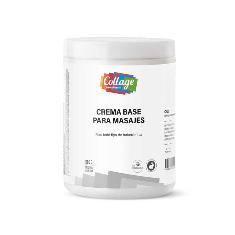 CREMA BASE PARA MASAJES 1000 GRS COLLAGE