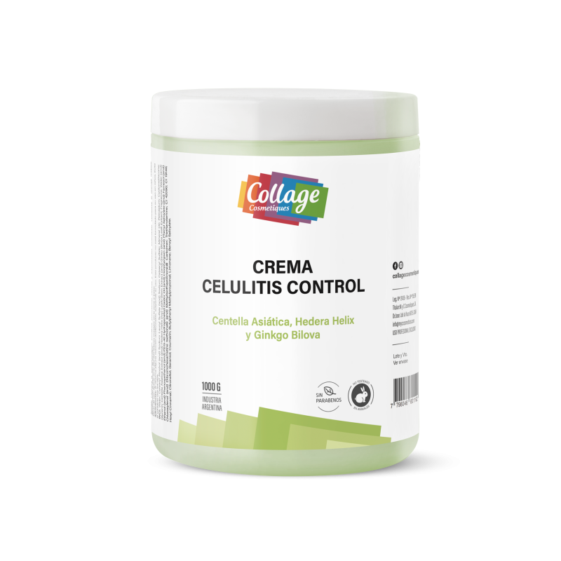 CREMA PARA MASAJES CELULITIS CONTROL 1000 GRS COLLAGE