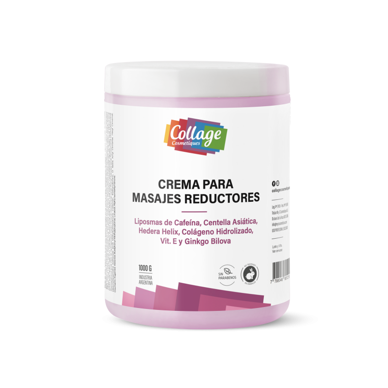 CREMA PARA MASAJES REDUCTORES 1000GRS COLLAGE