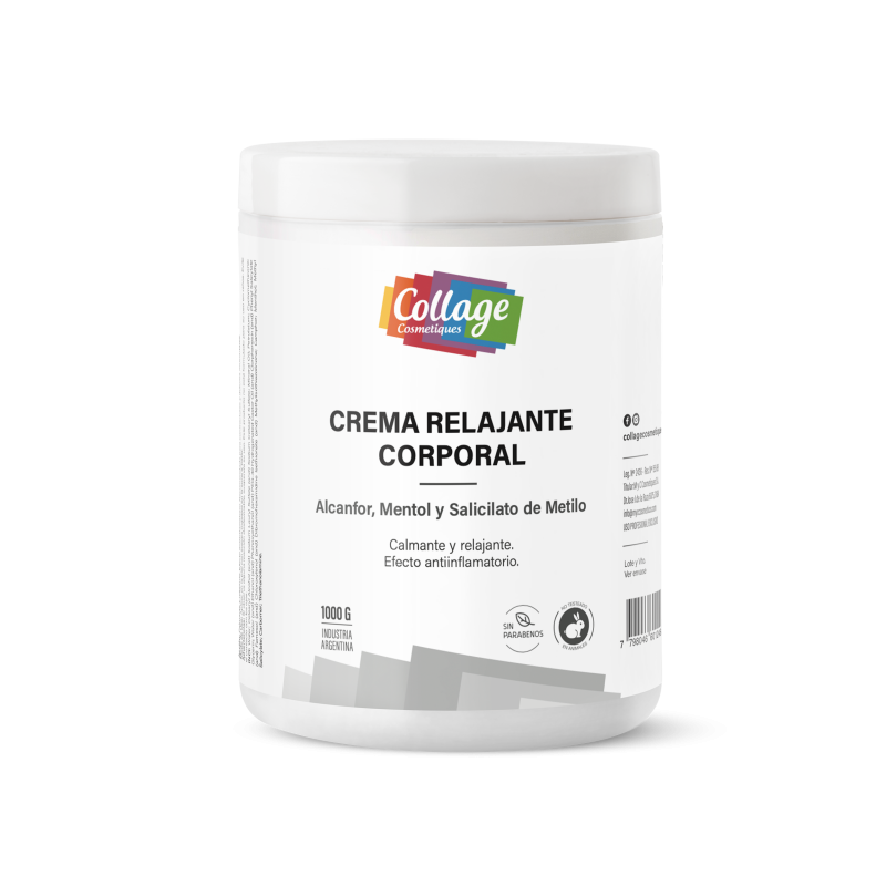 CREMA RELAJANTE CORPORAL 1000 GRS COLLAGE