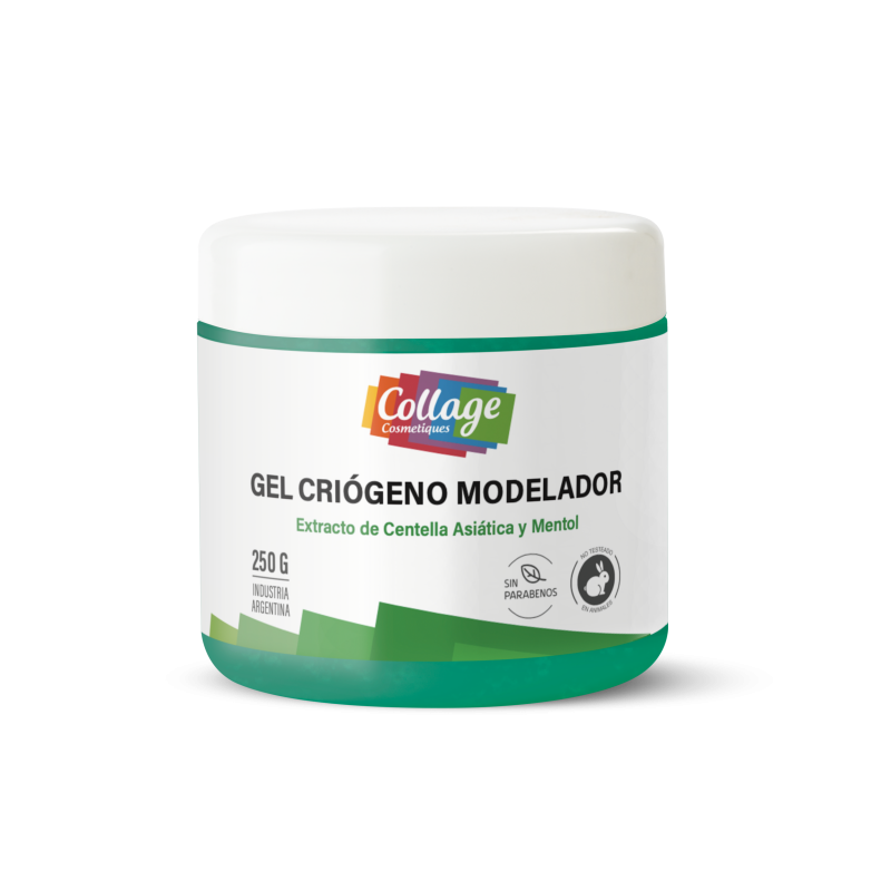 GEL CRIOGENO MODELADOR CON EXTRACTO DE CENTELLA ASI TICA Y MENTOL 250 GRS COLLAGE