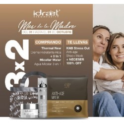 COMPRANDO CREMA HIDRATANTE RICA Y AGUA MICELAR 3 EN 1 TE LLEVAS SHOCK MASK ANTIAGE Y NECESER DE REGALO