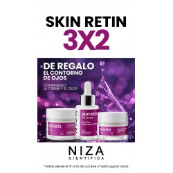 Comprando crema antiage y serum skinretin te llevas crema contorno de ojos de regalo