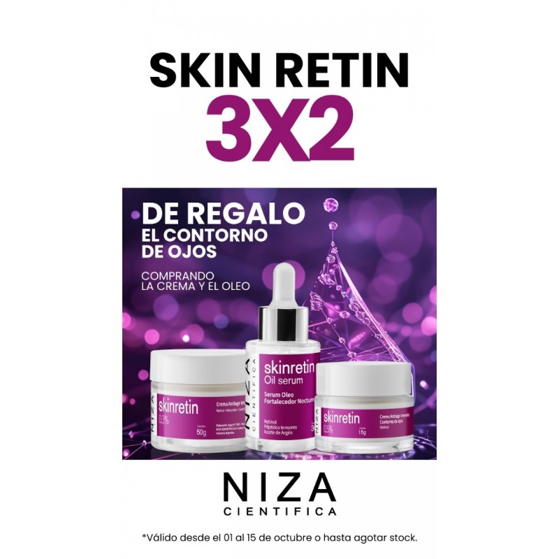 Comprando crema antiage y serum skinretin te llevas crema contorno de ojos de regalo