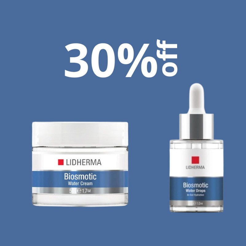 30%OFF COMPRANDO BIOSMOTIC WATER CREAM Y SU SERUM + UNA CAJA DE REGALO