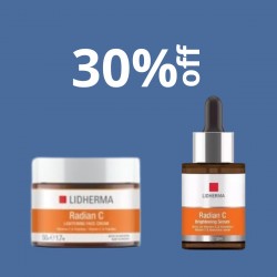 30%OFF COMPRANDO RADIAN C LIGHTENING CREMA FACIAL Y SERUM BRIGHTENING + CAJA DE REGALO