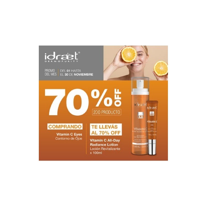 Comprando contorno de ojos vitamin c te llevas su loción con un 70%off