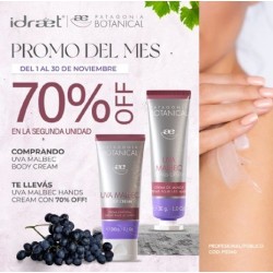 Comprando uva malbec body cream te llevas la crema para manos uva malbec con un 70%