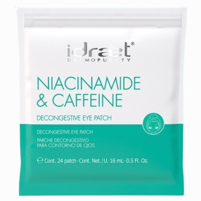 PARCHE NIACINAMIDA Y CAFEINA EYES DESCONGESTIVO 16 ML 24 PARCHES IDRAET