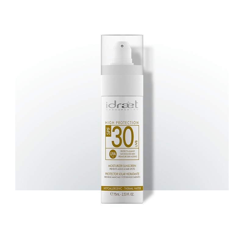 Crema protector solar SPF 30 sin color 75 ml Idraet