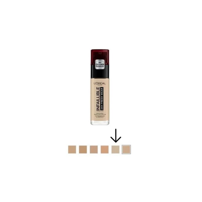 Base Infallible 24HS Tono 130 True Beige 30 ml  Loreal