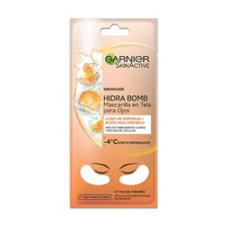 Hidra Bomb Ojos Mascarilla hialuronico + Exgracto de naranja Garnier 6 Gr Ideal pieles  grasas
