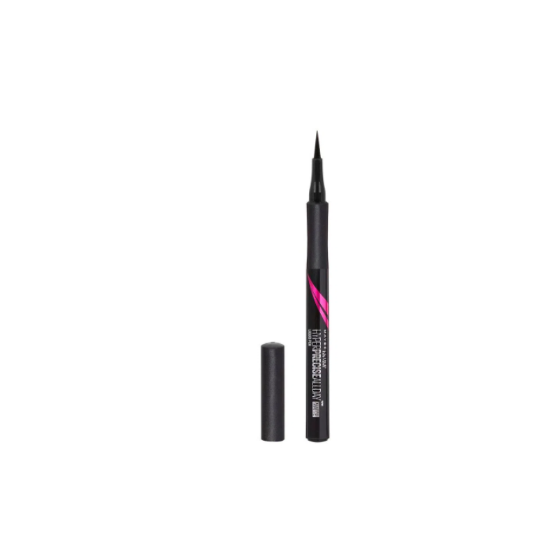 Delineador Fibra Hyper precise liner All day Matte Black 1 Gr Maybelline