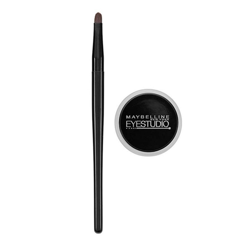 Delineador Eye studio lating drama gel Black 3 Gr Maybelline