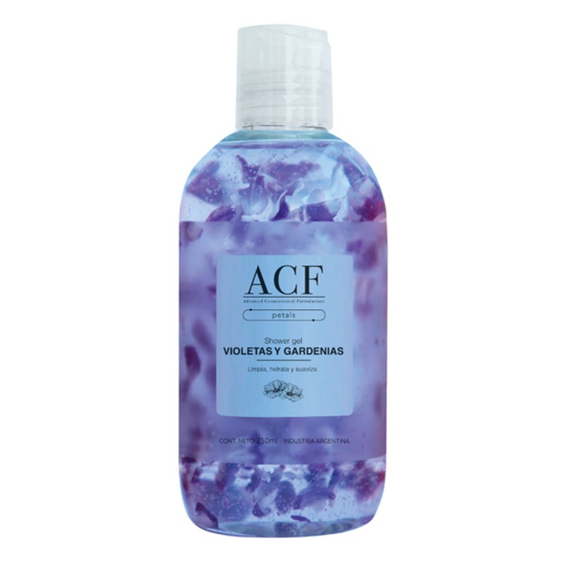 GEL DE DUCHA PETALS VIOLETAS & GARDENIAS 250 ml ACF