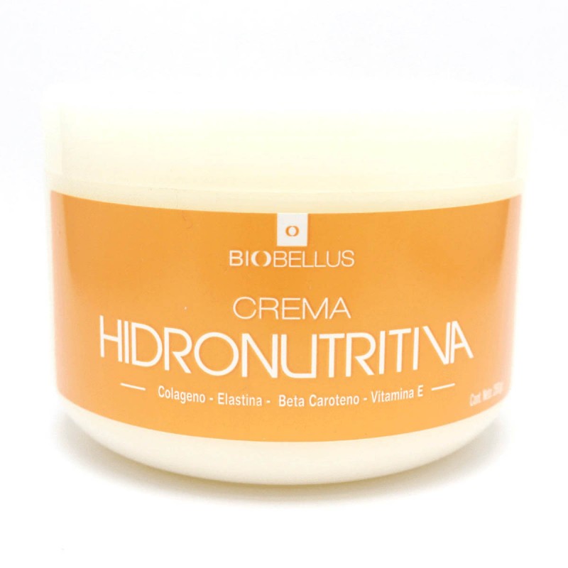 Crema hidratante hidronutritiva con colágeno 250 Gr Biobellus