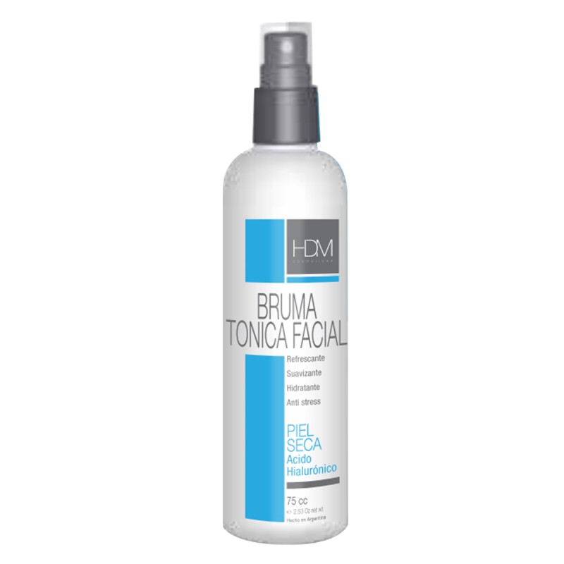 Loción tónica facial con hialurónico piel seca 75ml HDM