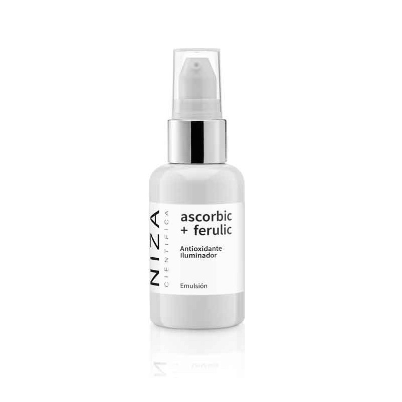 Emulsión antioxidante iluminador ascorbic ferulic 60g niza