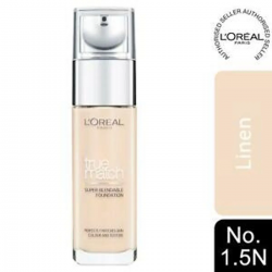 Base True Match  Base  Ácido Hialurónico Tono 1.5 N Linen 30 ml Loreal