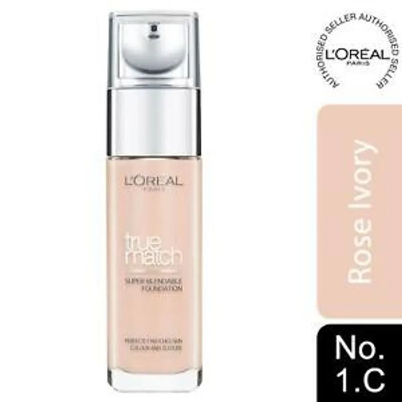 Base True Match Base  Ácido Hialurónico Tono 1.R Ivore Rose 30 ml Loreal